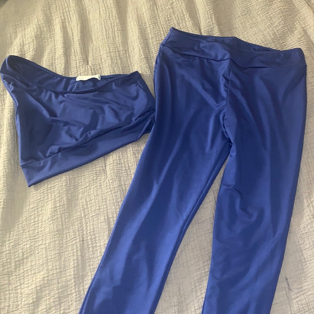 SHEIN BLue 2 piece fitness set